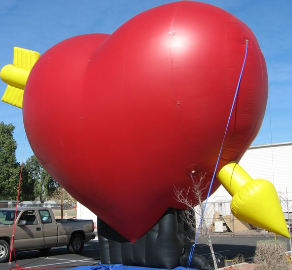 heart balloon-giant heart shape advertising inflatable